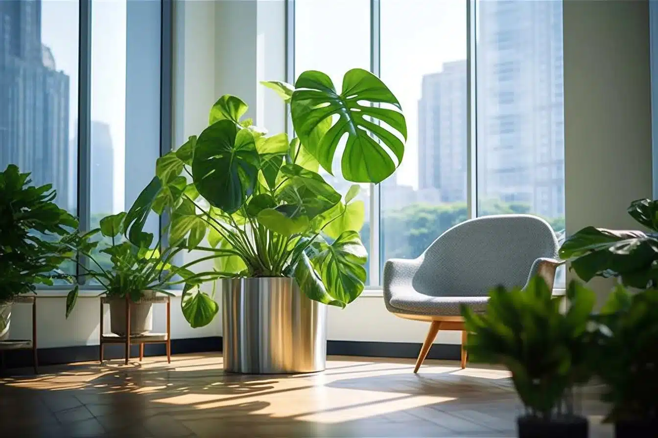 how to add plants to your office
